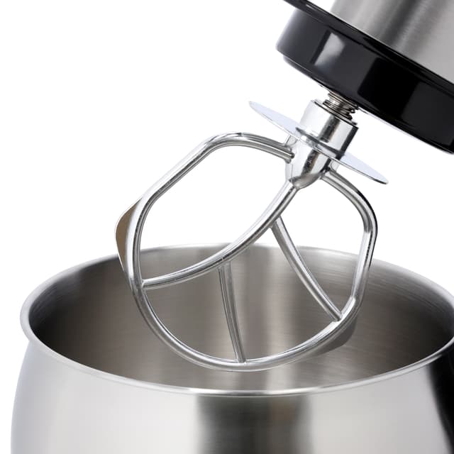 Geepas Digital Multi-Function Kitchen Machine, GSM43046 | 6 Speed Control | Kitchen Electric Mixer with Dough Hook, Whisk, Beater | 5L Stainless Steel Bowl with Lid | 1300W Powerful Motor