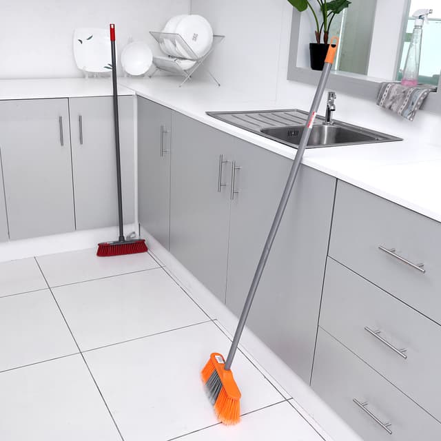 Delcasa Broom With Pvc Coated Wooden Handle - Indoor Sweeping Broom Brush - The Perfect Indoor