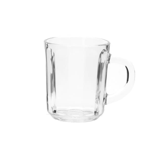 مجموعة أكواب زجاجية 3 قطع بسعة 240 مل Delcasa 3Pcs 240Ml/8Oz Glass Cup With Handle