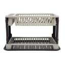 مجفف صحون بلاستيكي - طبقتين  2-Layer Dish Drainer with Drain Board - Delcasa