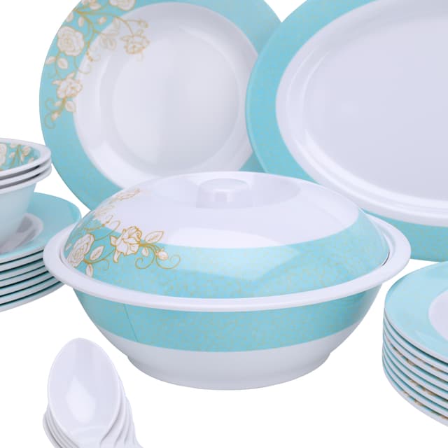 طقم سفرة طعام ميلامين 40 قطعة ديلكاسا Melamineware Dinner Set Delcasa