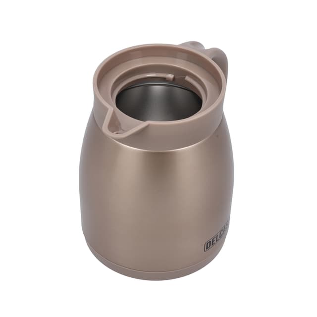 Delcasa Stainless Steel Coffee Pot, DC2129 | 500ml Capacity | Double Wall Construction | Stainless Steel Inner | BPA & Odour Free | Portable & Leak-Resistant | Keeps Drink Hot Or Cold For Hours