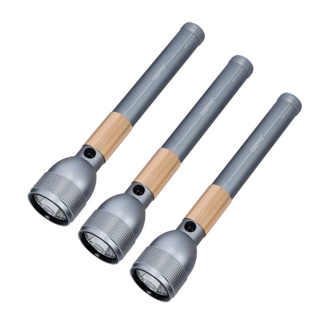 حزمة كشاف محمول قابل لإعادة الشحن مضاد للمياه Rechargeable Waterproof LED Flashlight - Geepas