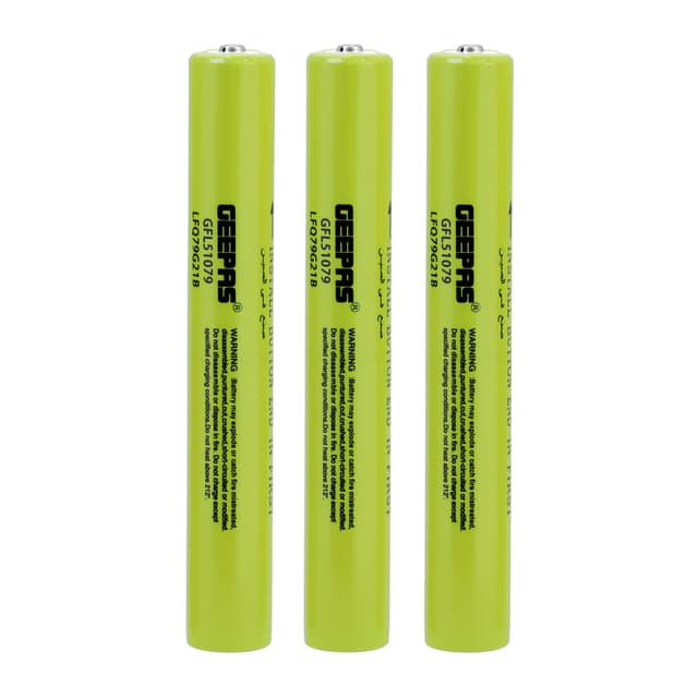 حزمة كشاف محمول قابل لإعادة الشحن مضاد للمياه Rechargeable Waterproof LED Flashlight - Geepas