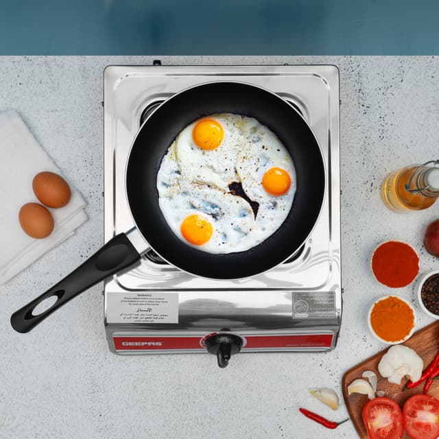 موقد غاز متنقل للرحلات والتخييم شمعة واحدة ستانلس ستيل جيباس Geepas Stainless Steel One Candle Gas Cooker