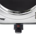 Geepas Stainless Steel Single Hot Plate, Indicator Light, GHP32023 - 1500W, Adjustable Temperature Control, Overheat Protection,2 Years Warranty, Non-Slip Feet, Auto Thermostat, Hot Plate for Kitchen Camping