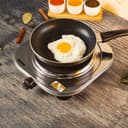 Geepas Stainless Steel Single Hot Plate, Indicator Light, GHP32023 - 1500W, Adjustable Temperature Control, Overheat Protection,2 Years Warranty, Non-Slip Feet, Auto Thermostat, Hot Plate for Kitchen Camping