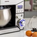 Geepas Digital Multi-Function Kitchen Machine, GSM43046 | 6 Speed Control | Kitchen Electric Mixer with Dough Hook, Whisk, Beater | 5L Stainless Steel Bowl with Lid | 1300W Powerful Motor