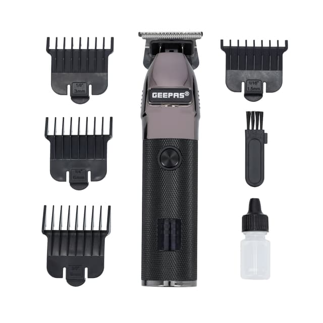 ماكينة حلاقة الشعر قابلة لإعادة الشحن Rechargeable Hair Clipper with LED Display - Geepas