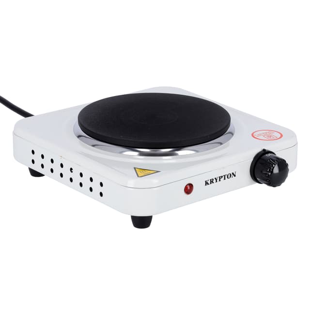 Krypton 1000W Single Burner Hot Plate For Flexible Precise Table Top Cooking - Cast Iron Heating