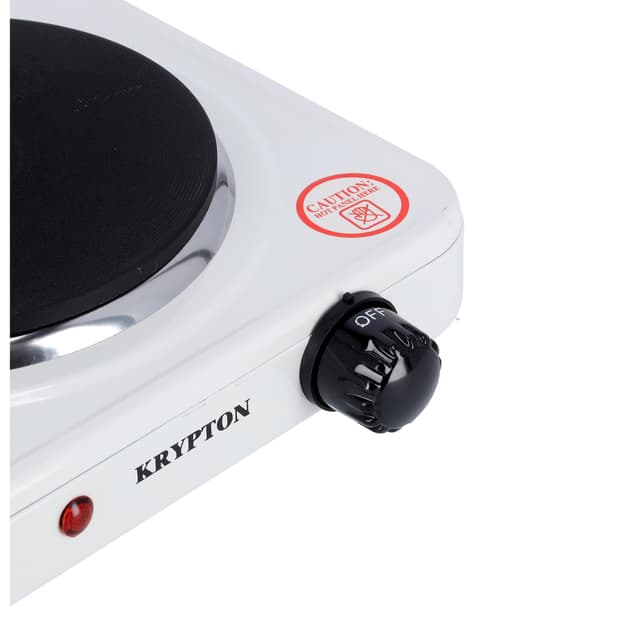 Krypton 1000W Single Burner Hot Plate For Flexible Precise Table Top Cooking - Cast Iron Heating