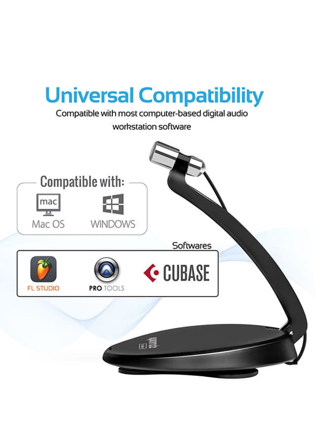 مايكرفون سلكي مع قاعدة Desktop Microphones, Lavalier microphone - promate