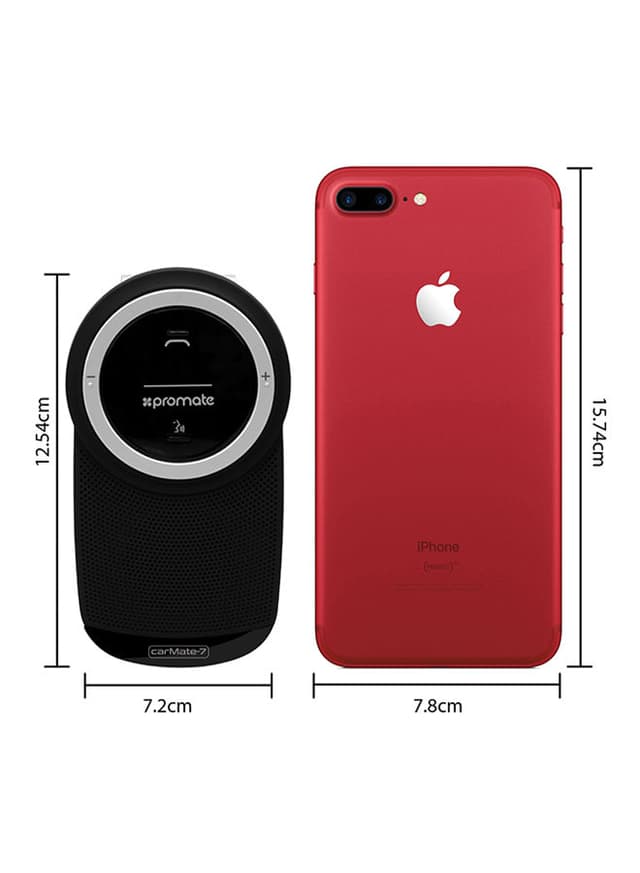 سبيكر بلوتوث 1000mAh للسيارة Bluetooth Car Kit In-car Speakerphone With Voice Command - Promate