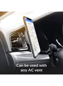 promate Magnetic Car Phone Holder, Multi-Angle 360 Degree Metallic Magnetic Car Phone Mount with Anti-Slip Surface, Anti- Distraction Design and Fast Swift-Snap Technology for Smartphones, Tablets, GPS, Magnetto-3