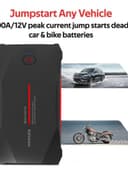 بطارية إحتياطية للسيارة 10000mAh أسود Car Jump Starter Power Bank - Promate