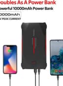 بطارية إحتياطية للسيارة 10000mAh أسود Car Jump Starter Power Bank - Promate