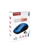 promate 2.4G Portable Optical Tracking Mouse with Mini USB Receiver, 800/1200/1600 DPI Switch, 10m Working Range and 6 Programmable Buttons Blue
