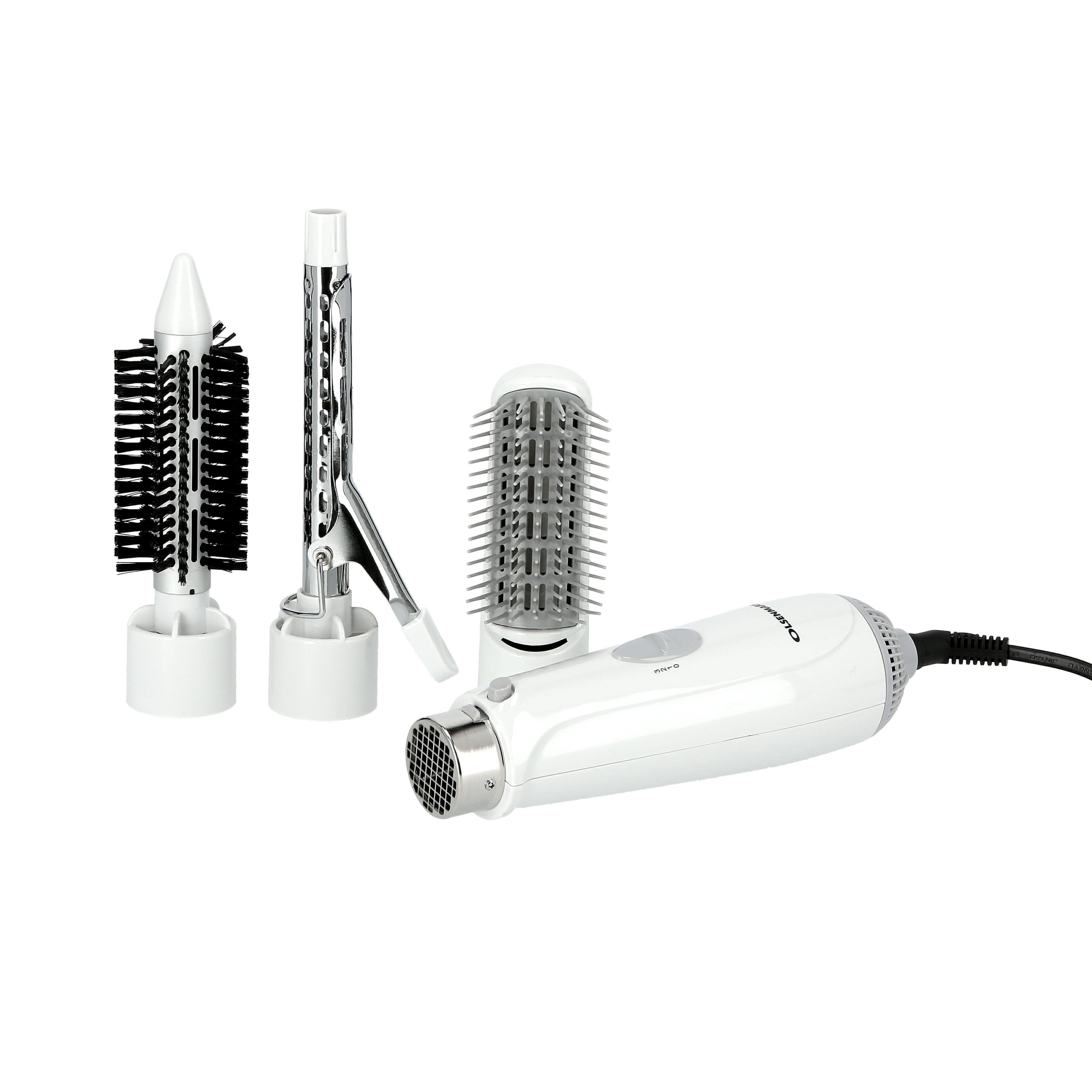 Olsenmark 750W 4-In-1 Hot Air Styler, Brush, Volumizer, Curler - Hot Air Brush With 2 Speed Setting