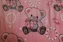 بطانية اطفال طبقتين PARRY LIFE 2 Ply Super Soft Flannel Light Pink Teddy Baby Blanket