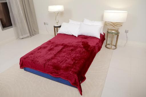 PARA JOHN Acasa Maroon Silky Soft Flannel Fleece Blanket 200X240