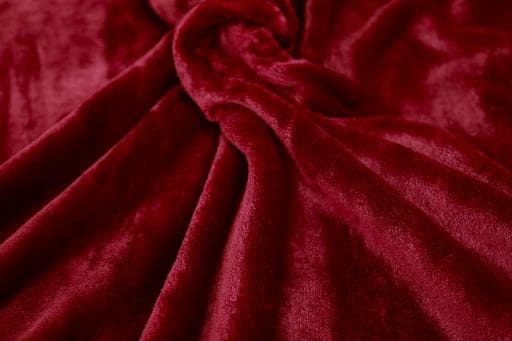 PARA JOHN Acasa Maroon Silky Soft Flannel Fleece Blanket 200X240