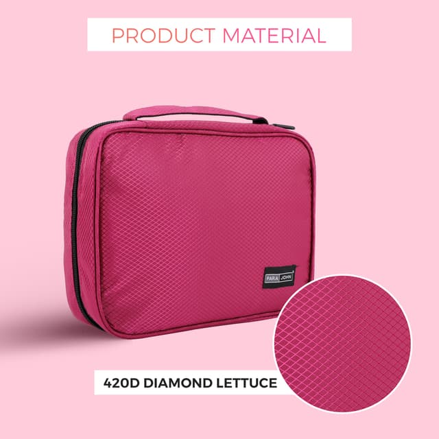 شنطة يد متعددة الإستخدامات بسعة 25 ليتر لون فوشيا TOILETRY KIT 25L - PARA JOHN