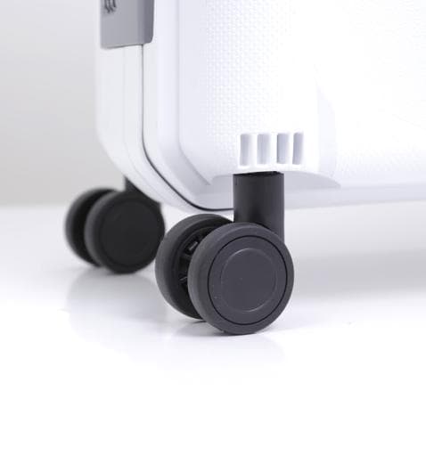 طقم حقائب سفر 3 حقائب مادة البولي كربونات بعجلات دوارة (20 ، 24 ، 28) بوصة أبيض PARA JOHN - Campio 3 Pcs Trolley Luggage Set, White