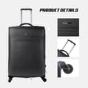 PARA JOHN 4 Pcs Travel Luggage Suitcase Trolley Set - Trolley Bag, Carry On Hand Cabin Luggage Bag – PVC Leather Cabin Trolley Bag – Cabin size suitcase for Business Travellers - (16’’ 20’’