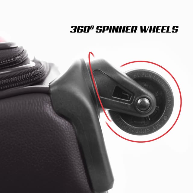 PARA JOHN 4 Pcs Travel Luggage Suitcase Trolley Set - Trolley Bag, Carry On Hand Cabin Luggage Bag – PVC Leather Cabin Trolley Bag – Cabin size suitcase for Business Travellers - (16’’ 20’’