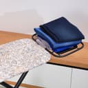 Royalford Spring Ironing Board, Cotton Cover, RF10122 - 8mm Foam Pad, Iron Board With Cover Pad, Home Laundry Room Or Dorm Use, 110*38cm Ironing Area, Adjustable Height, Powder Coated Steel