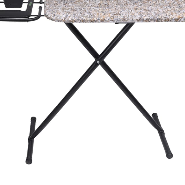 Royalford Spring Ironing Board, Cotton Cover, RF10122 - 8mm Foam Pad, Iron Board With Cover Pad, Home Laundry Room Or Dorm Use, 110*38cm Ironing Area, Adjustable Height, Powder Coated Steel