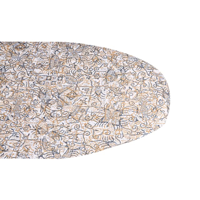 Royalford Spring Ironing Board, Cotton Cover, RF10122 - 8mm Foam Pad, Iron Board With Cover Pad, Home Laundry Room Or Dorm Use, 110*38cm Ironing Area, Adjustable Height, Powder Coated Steel