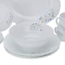Royalford 50 Pcs Opalware Dinner Set, RF10202 | Assorted Design | Lightweight, Beautiful Design Opal Dishes Sets Service for 6