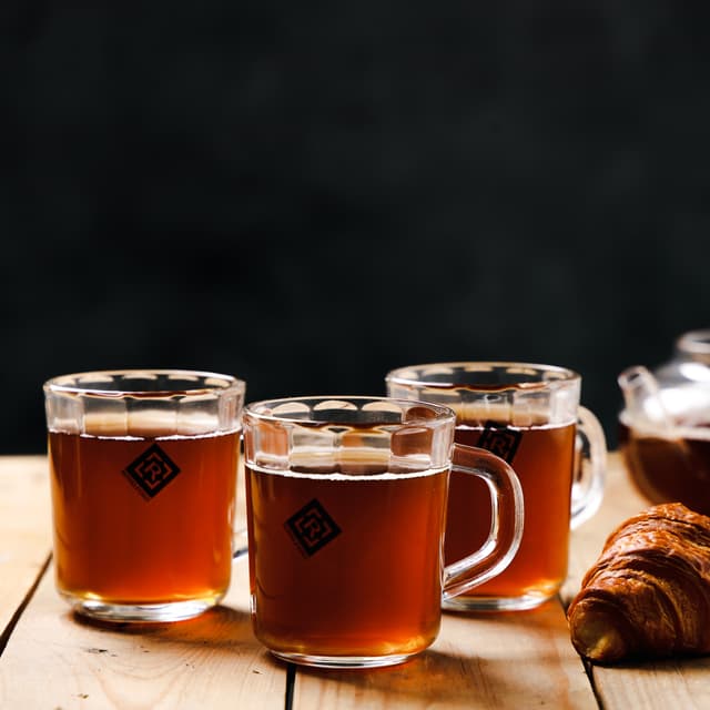 Royalford 3 Pcs Glass Mug Set With Handle, 235ml/8oz, RF10290 | Premium Quality Glassware | Lead-Free | Dishwasher Safe | Perfect For Latte, Cappuccino, Hot Chocolate, Tea And Juice