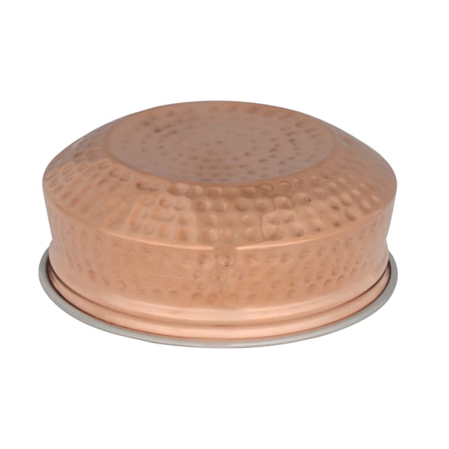 Royalford Cooper Steel Serving Handi, RF10391 | Copper Stainless Steel Hammered Handi | Indian Serving Bowl | Indian Dishes Serve ware for Vegetable and Curries