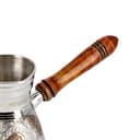 ركوة قهوة ( 4.5 بوصة ) - فضي Royalford - Dual Tone Coffee Warmer, Brass and Wood