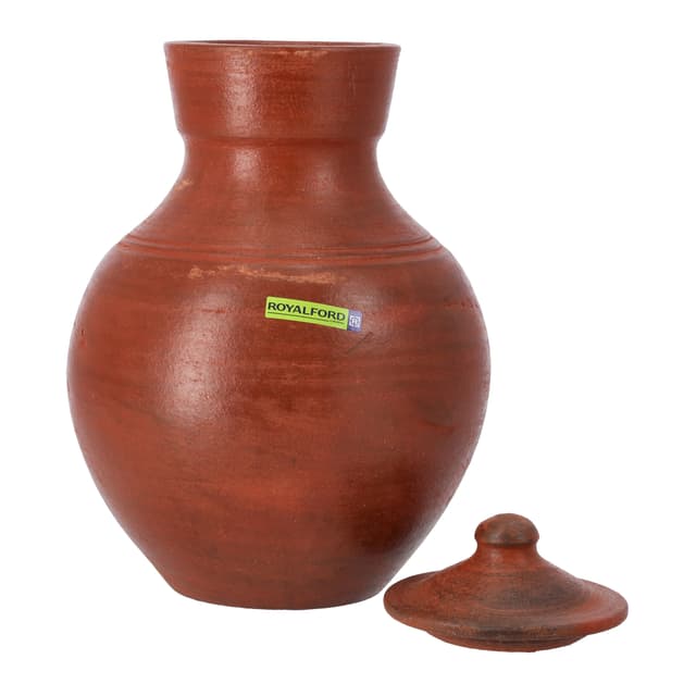 جرة فخار ( جرة ماء فخار ) 2 لتر - بني Royalford -  Kuja, Handmade Clay Serveware