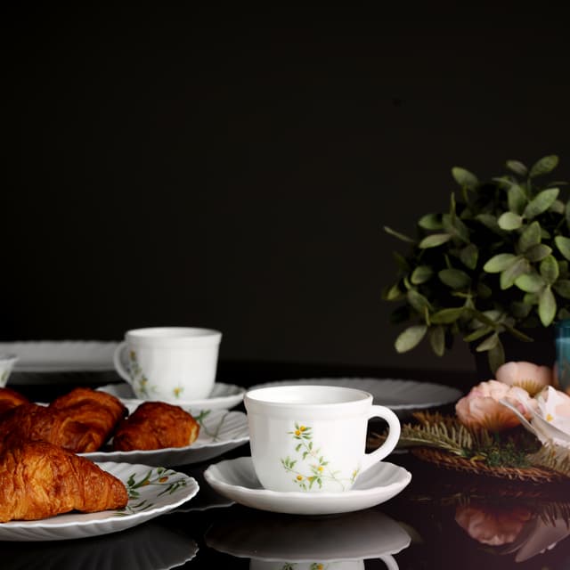 طقم عشاء أركوبال 44 قطعة Royalford Opalware Dinner Set