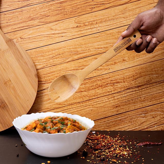 Royalford Bamboo Spaghetti Server