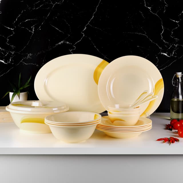Royalford Melamine Ware Dinner Set, 40 Pcs