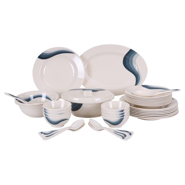 مجموعة أطباق عشاء 40 قطعة مصنوعة من الميلامين من رويال فورد Royalford Melamine Ware Dinner Set 40 Pcs