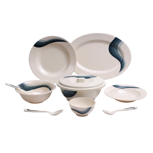 مجموعة أطباق عشاء 40 قطعة مصنوعة من الميلامين من رويال فورد Royalford Melamine Ware Dinner Set 40 Pcs