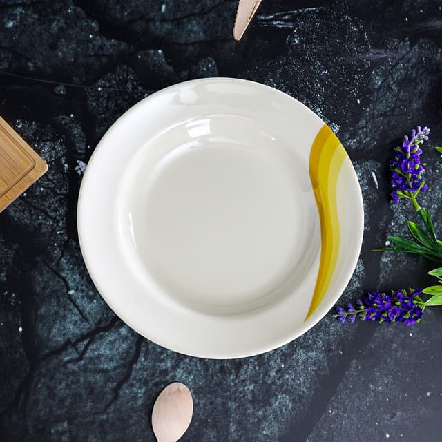 طبق شوربة ميلامين 9 بوصة Royalford - 9" Melamine Ware Super Rays Deep Plate - Soup Plates Pasta Plates