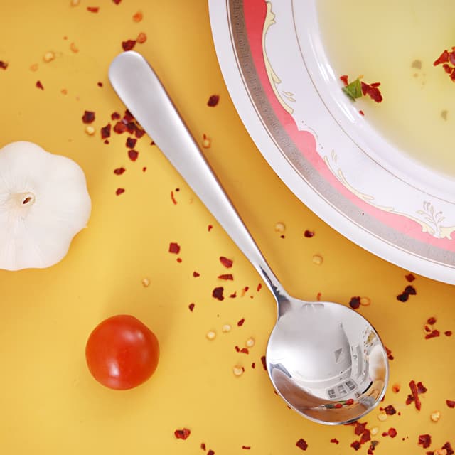 طقم ملاعق شوربة - قطعتين - ستانلس ستيل - رويال فورد Stainless Steel Soup Spoon Set, 2 Pcs