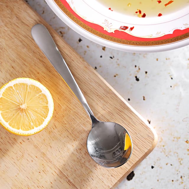 طقم ملاعق شوربة - قطعتين - ستانلس ستيل - رويال فورد Stainless Steel Soup Spoon Set, 2 Pcs