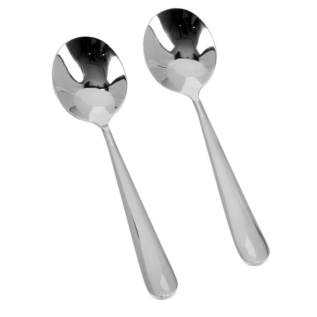 طقم ملاعق شوربة - قطعتين - ستانلس ستيل - رويال فورد Stainless Steel Soup Spoon Set, 2 Pcs