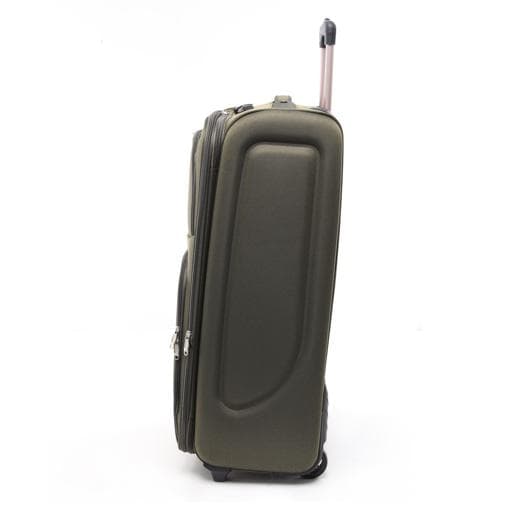 شنطة سفر (حقيبة سفر) عدد 3 - أخضر زيتي  PARA JOHN Abraj Soft Trolley Luggage Bags Set