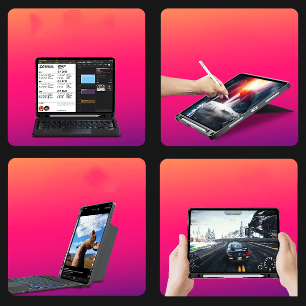 WIWU MAG TOUCH IPAD KEYBOARD CASE FOR 10.2"/10.5" - BLACK