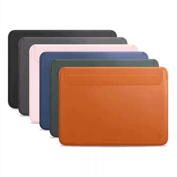 حقيبة ماك بوك برو 14.2 بوصة جلد بني WIWU - SKIN PRO II PU LEATHER SLEEVE FOR MACBOOK PRO 14.2" - BROWN