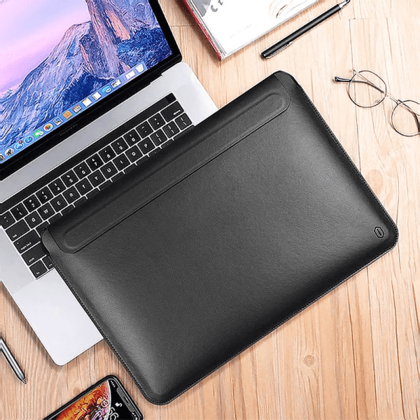 WIWU SKIN PRO II PU LEATHER SLEEVE FOR MACBOOK PRO 16.2" - BLACK